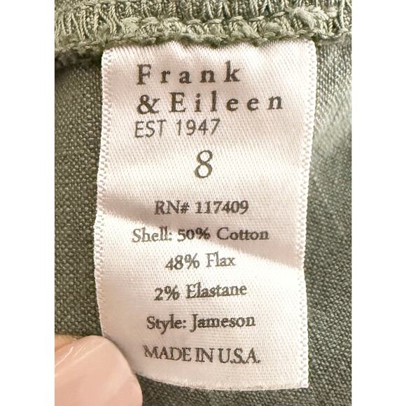 Frank & Eileen Women's Jameson Utility Jogger Cotton High Rise Tapered Pants 8 - Picture 10 of 11